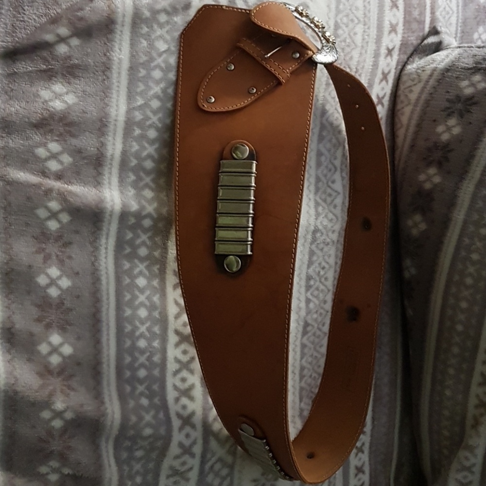 Genuine Tan leather belt med/ large
